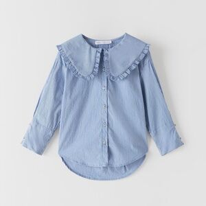 Zara Blue Striped Kids Shirt